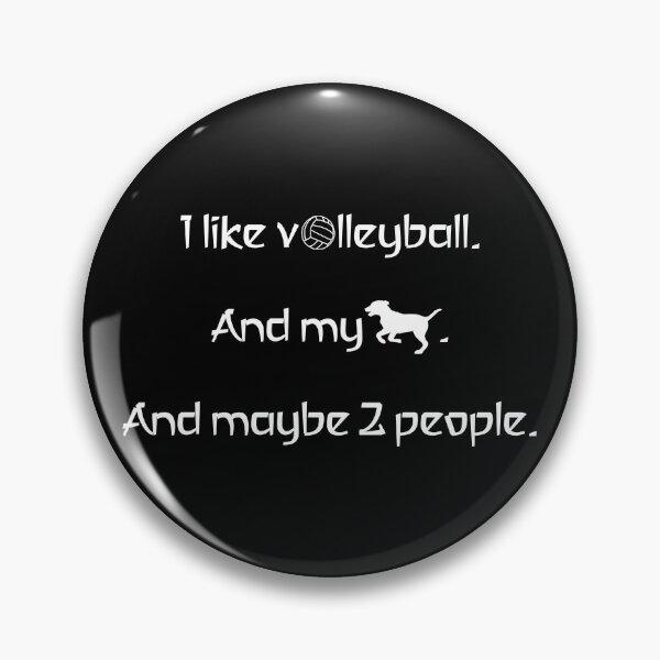 Artikelvorschau, Ich mag Volleyball, meinen Hund und 2 Personen. entworfen und verkauft von 2Girls1Shirt.
