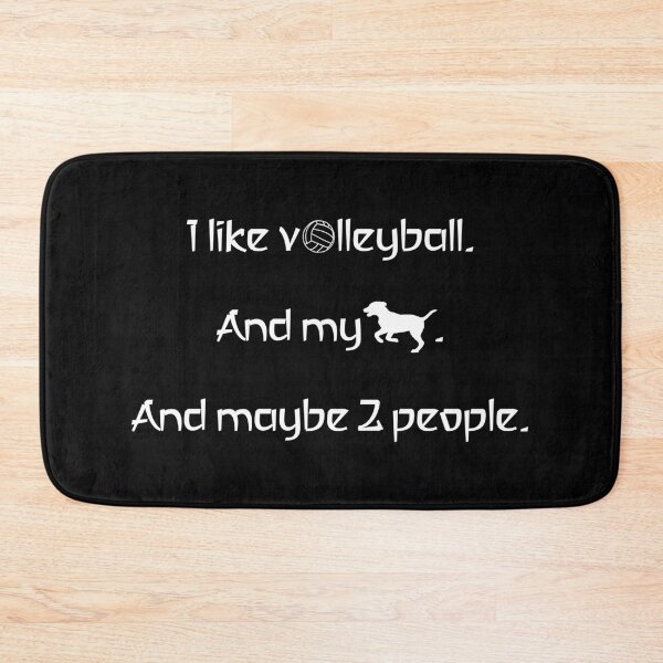 Item preview, I like volleyball, my dog and 2 people. designed and sold by 2Girls1Shirt.