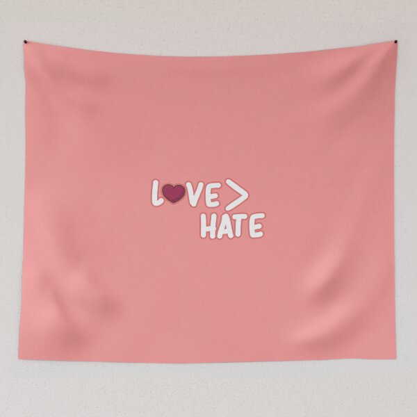 Item preview, Love Is Greater Than Hate / Valentines Day Gift / Hearts Love / Valentine Lovers / February 14 designed and sold by biigshow.