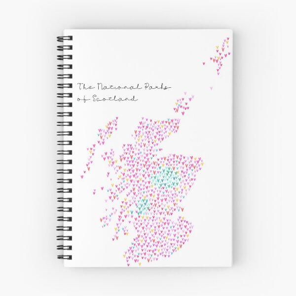 Item preview, Scotland Heart Map - National Parks designed and sold by Coloursbykim.