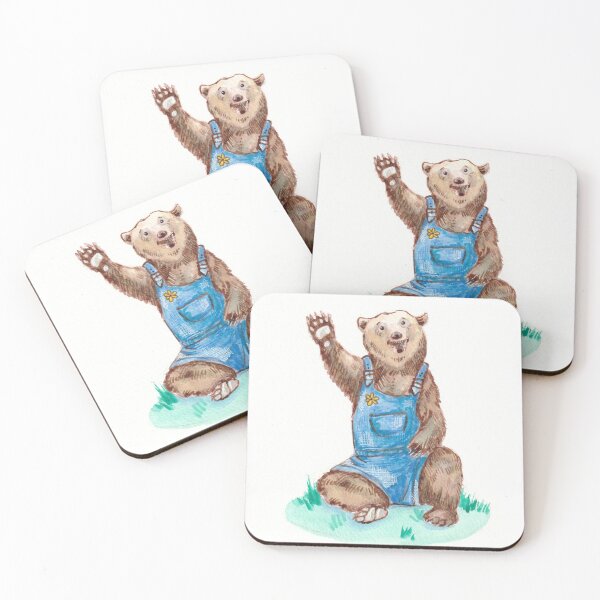 Item preview, Bear in Overalls designed and sold by lindefee.