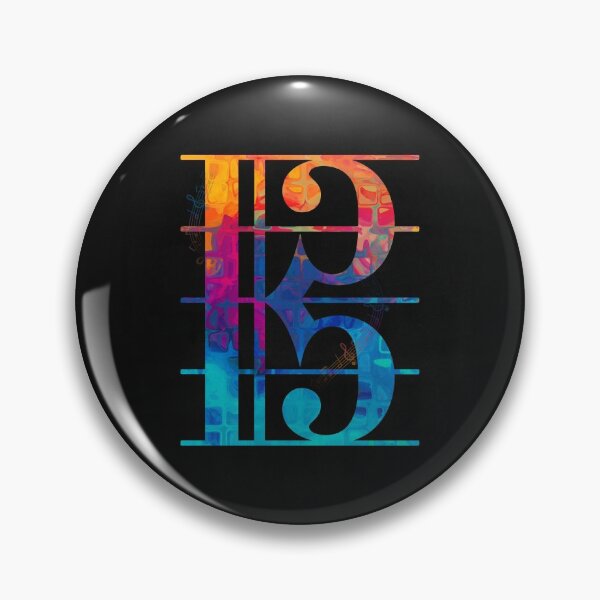 Item preview, Alto Clef Color (Black) designed and sold by leandrojsj.