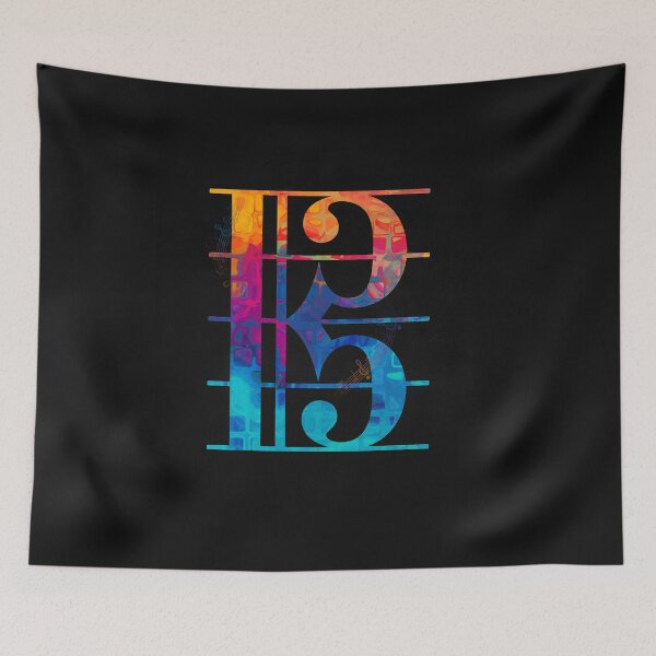 Item preview, Alto Clef Color (Black) designed and sold by leandrojsj.