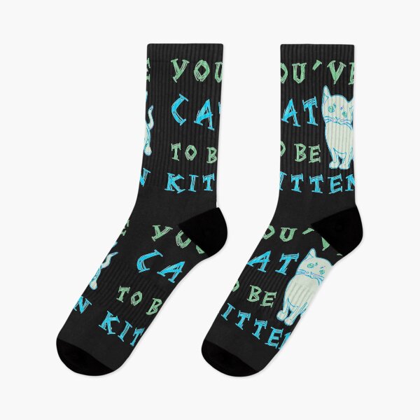 Item preview, You've cat to be kitten blue and green designed and sold by DesignsofNote.