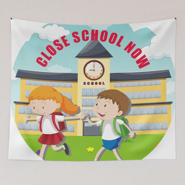 Item preview, Close school now  designed and sold by Evgeniy Sakharov.