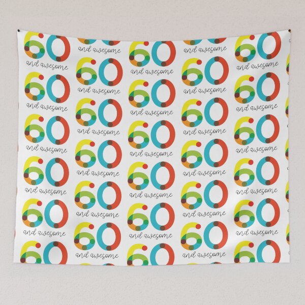 Item preview, 60 and Awesome! designed and sold by VicEllisArt.