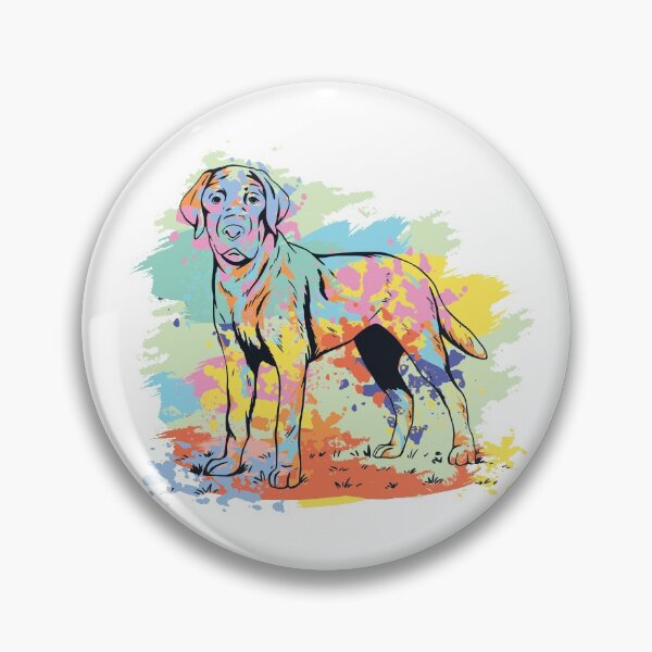 Item preview, Cute Labrador Retriever with Colorful Background designed and sold by infleims.