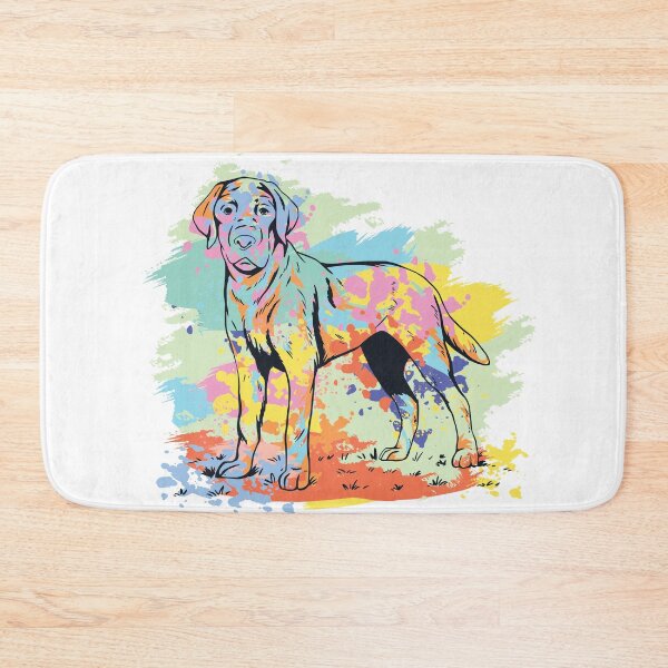 Item preview, Cute Labrador Retriever with Colorful Background designed and sold by infleims.