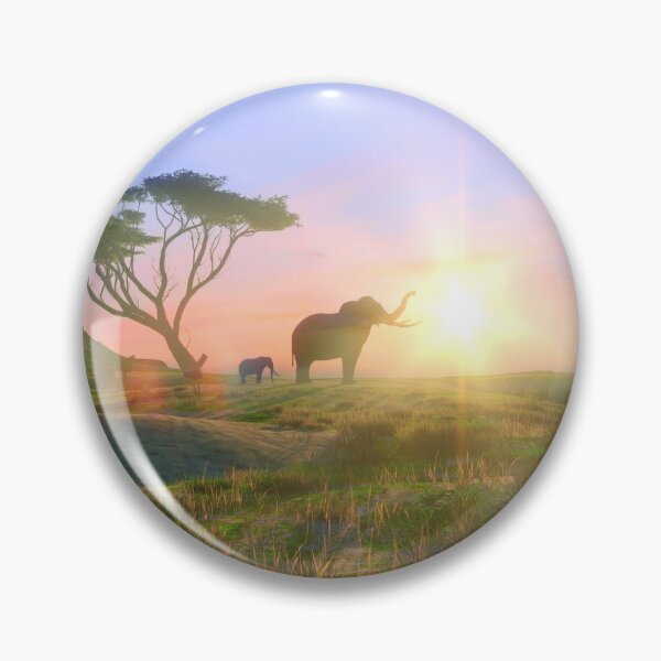 Item preview, Elephants at sunset designed and sold by leaverealityart.