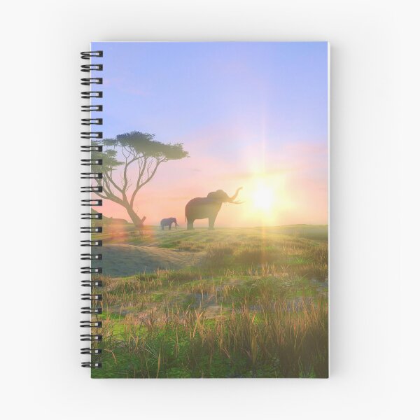 Item preview, Elephants at sunset designed and sold by leaverealityart.
