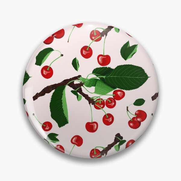 Item preview, Cherries Pale Pink Summer Fruits Design designed and sold by SemDesigns1.