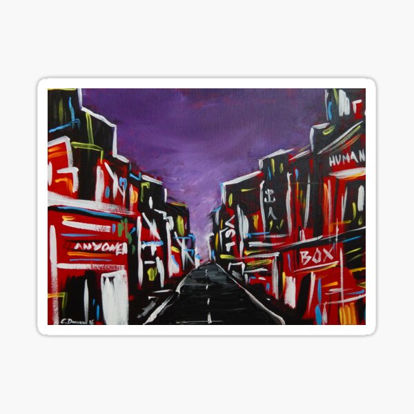 An Empty Street at 3 a.m. Sticker