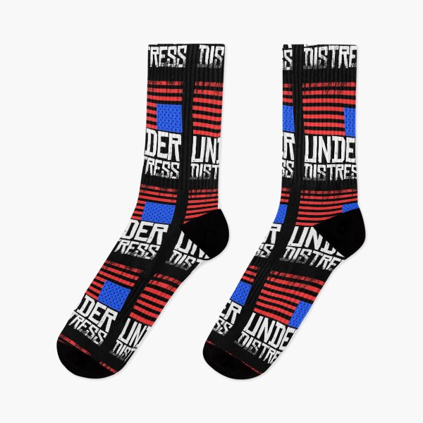 Item preview, Upside Down Flag USA American Black White Blue Red Under Distress designed and sold by WillPowerApp.