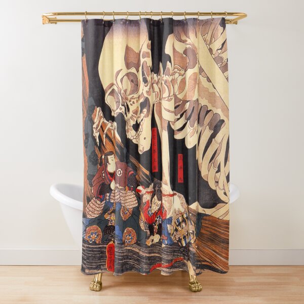 Gashadokuro Skeleton Ghost Shower Curtain