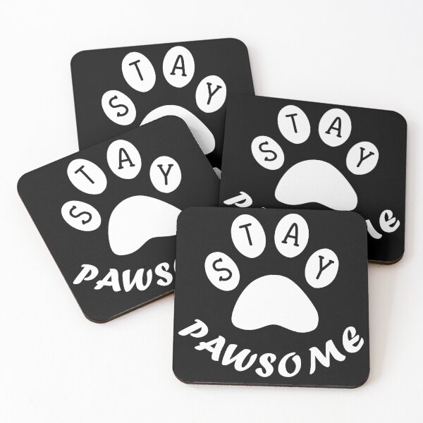 Item preview, Stay Pawsome - White designed and sold by OrNissimDesigns.