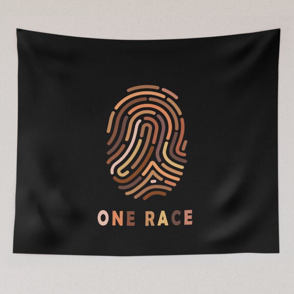 Item preview, One Race The Human Race Fingerprint designed and sold by Hamadax.
