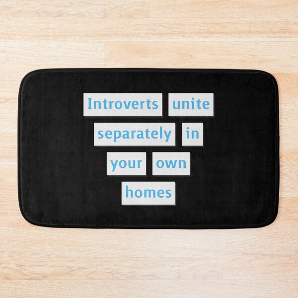 Item preview, Introverts unite separately - Introverts Quotes designed and sold by The Full Cart.