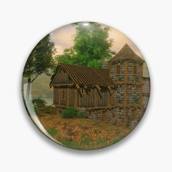 Item preview, Hut by the river designed and sold by leaverealityart.