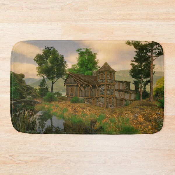 Item preview, Hut by the river designed and sold by leaverealityart.