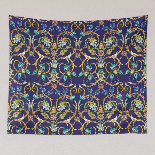 Item preview, Antique Watch Filigree Navy designed and sold by Lesa Marino.