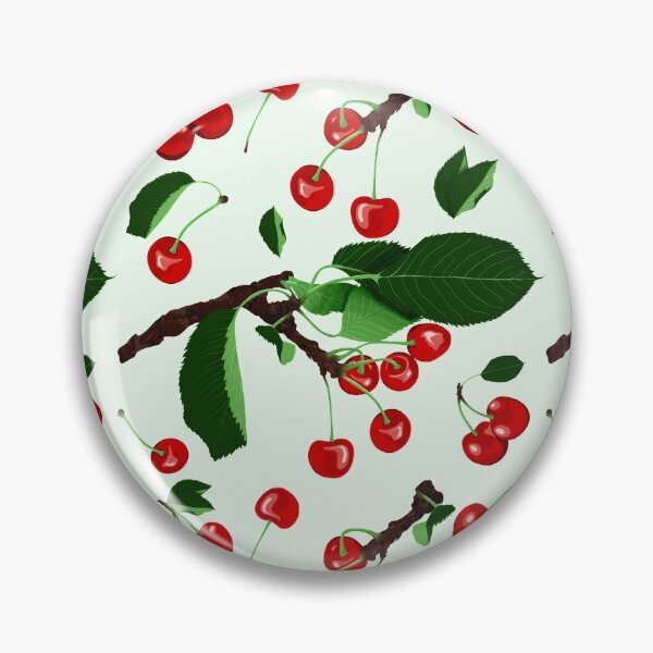 Item preview, Cherries Pale Green Summer Fruits Design designed and sold by SemDesigns1.