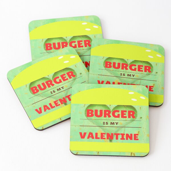 Item preview, Burger is my Valentine designed and sold by Samvy.