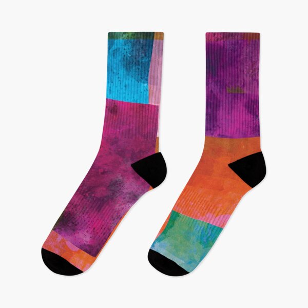 Item preview, Multicolored Abstract Cubism Pattern designed and sold by LJWDesigns.