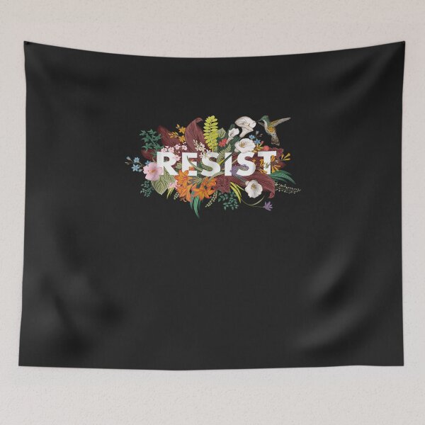 Item preview, RESIST Floral Anti Trump Political Protest T Shirt designed and sold by fulvioshopers.