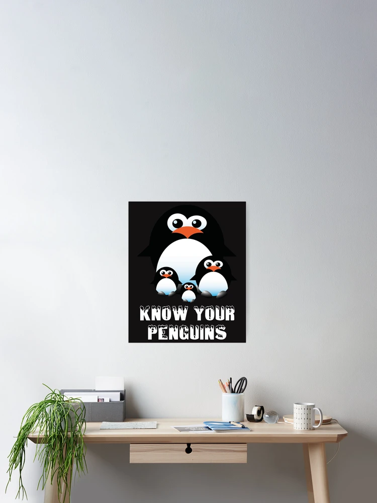 Thumbnail 2 of 3, Poster, Know Your Penguins designed and sold by Ristinga.