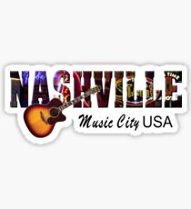 Nashville Music City USA Sticker
