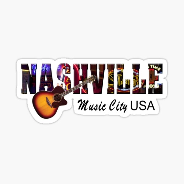 Nashville Music City USA Sticker