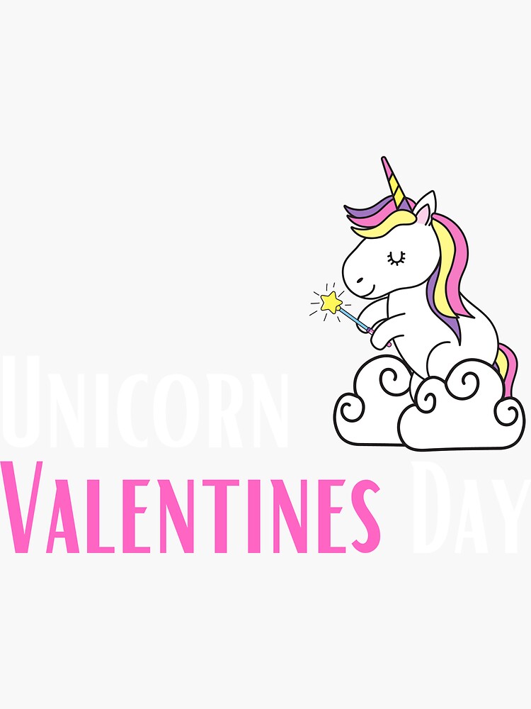 Cute Unicorn valentines day by mzakarya