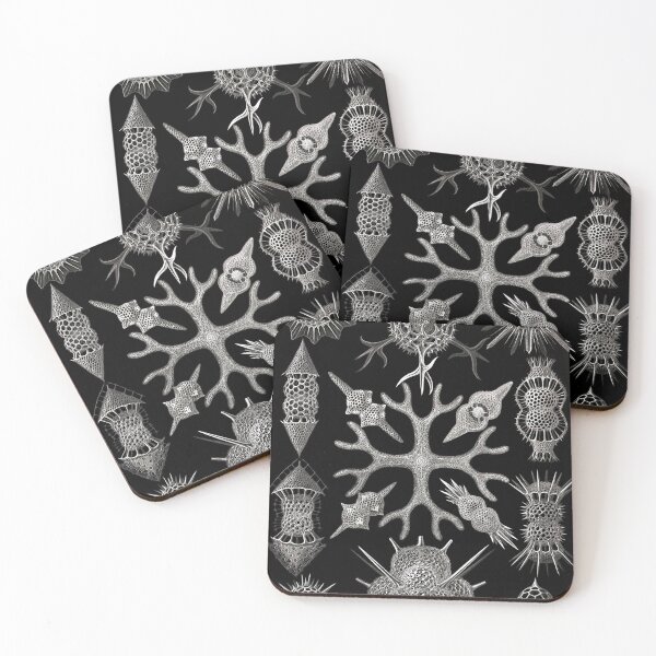 Item preview, Spumellaria metallic chain illustrations designed and sold by HaeckelART.