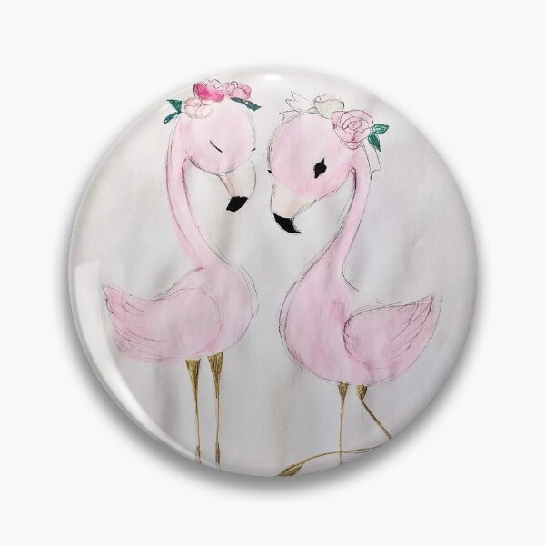 Artikelvorschau, Zwei süße rosa Flamingo entworfen und verkauft von ladi0sa.
