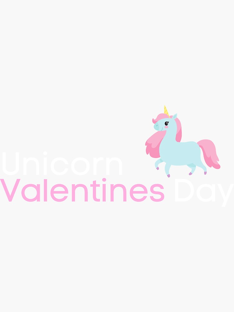 Cute Unicorn valentines day by mzakarya