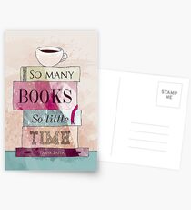 So many books Postcards