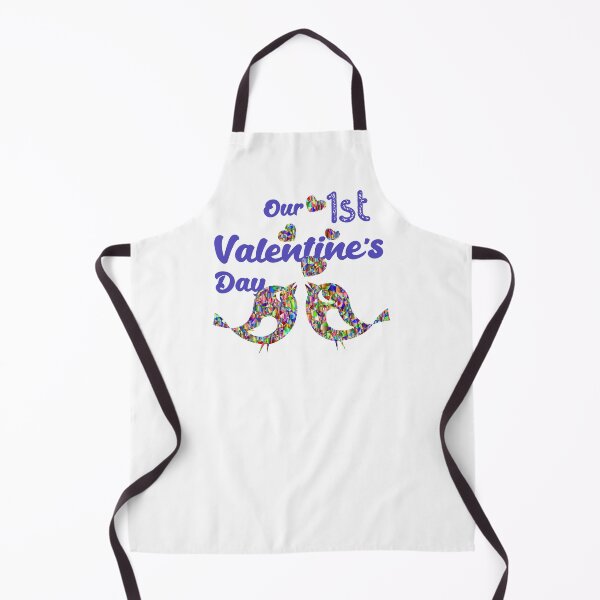 Item preview, Our First Valentine's Day with Purple Print designed and sold by Labradoodlesetc.