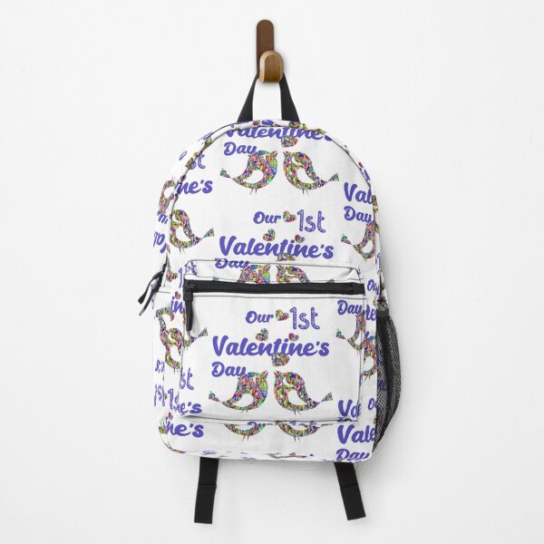 Item preview, Our First Valentine's Day with Purple Print designed and sold by Labradoodlesetc.