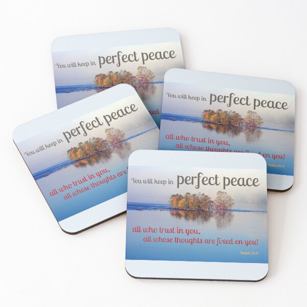 Item preview, Perfect peace - Isaiah 26:3 designed and sold by BatemanBranding.