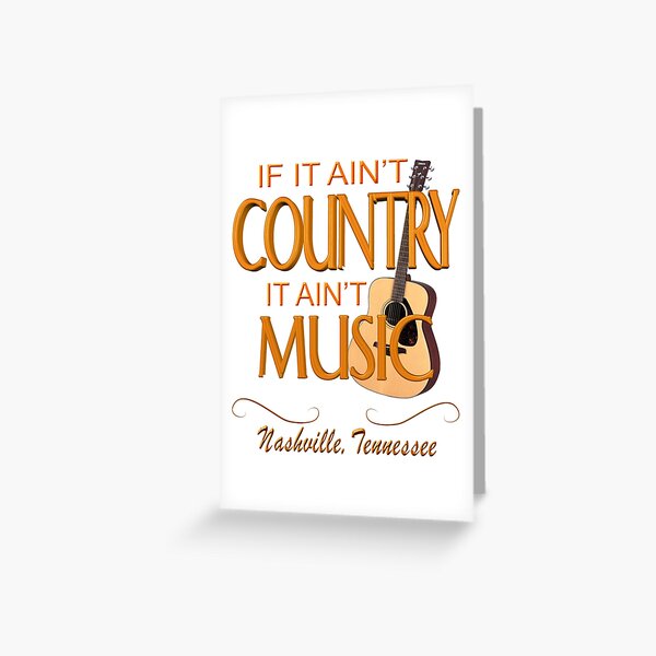 Country Music Greeting Cards Redbubble