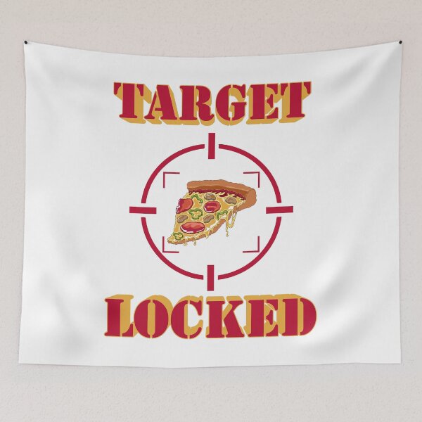 Item preview, Target Locked Pizza designed and sold by NormanGrphxTees.
