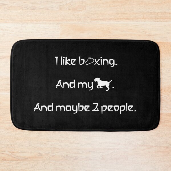 Item preview, I like boxing, my dog and 2 people. designed and sold by 2Girls1Shirt.