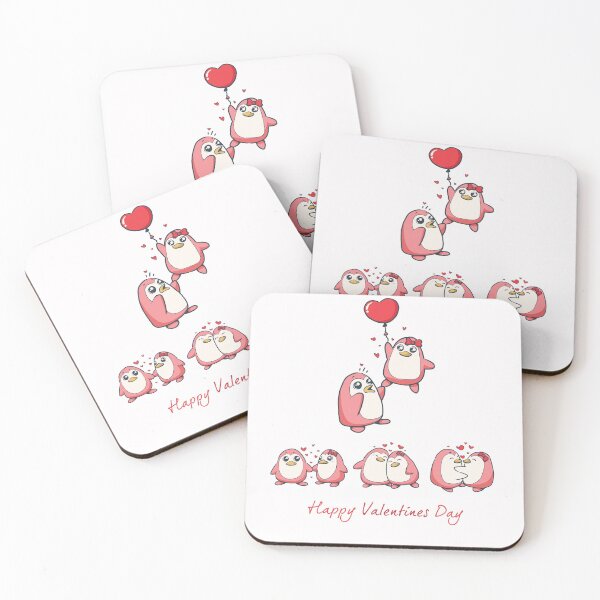 Item preview, Penguin heart love Happy Valentine's Day  designed and sold by Haxino.