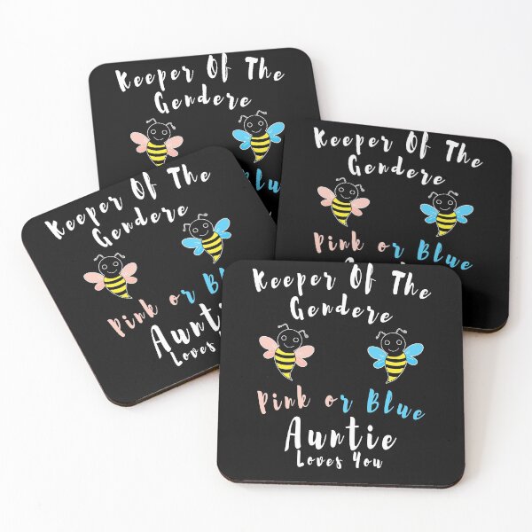 Item preview, keeper of the gender pink or blue auntie loves you designed and sold by Space Art.