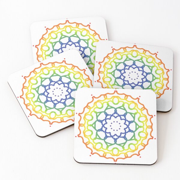 Item preview, Rainbow Mandala designed and sold by TripleMoonCrafts.