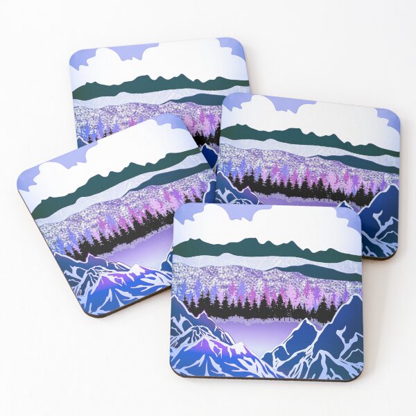 Item preview, Mountains blue  designed and sold by Catherine  Milchard.