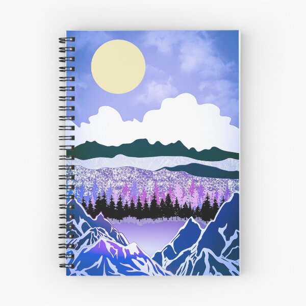 Item preview, Mountains blue  designed and sold by Catherine  Milchard.