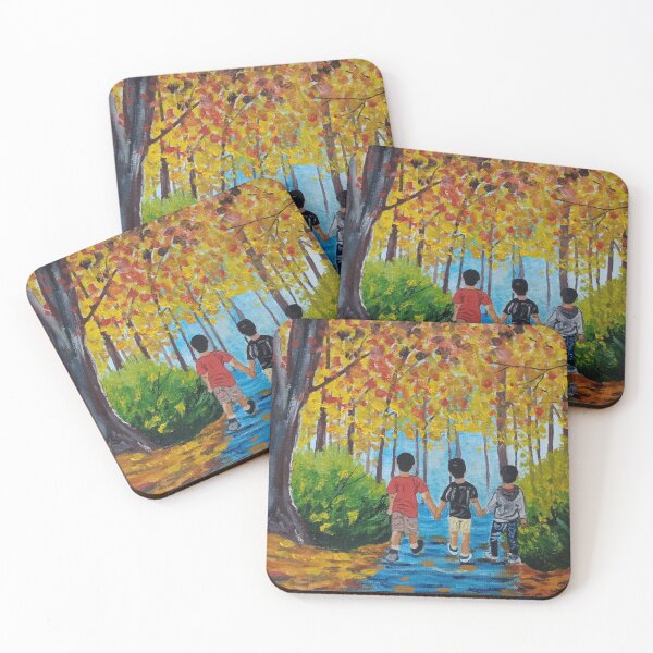 Item preview, Three friends painting designed and sold by Abha-Hues.
