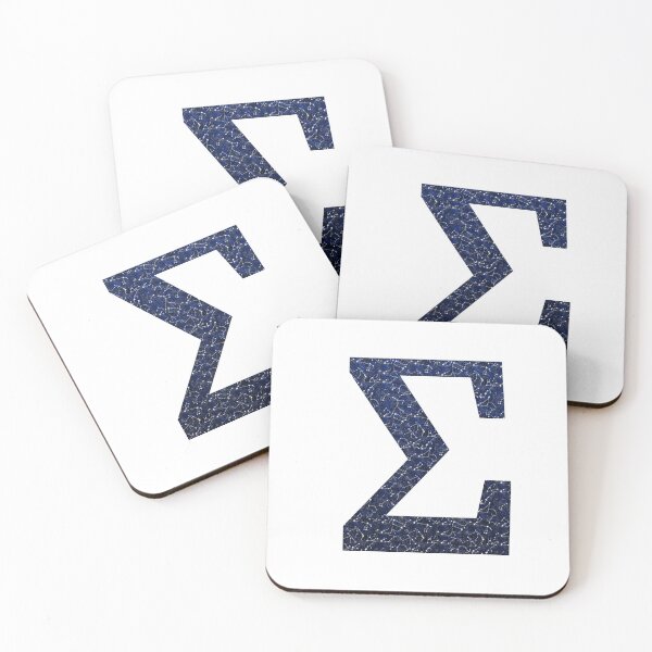 Item preview, Greek alphabet, Sigma with constellation pattern designed and sold by elgreko.
