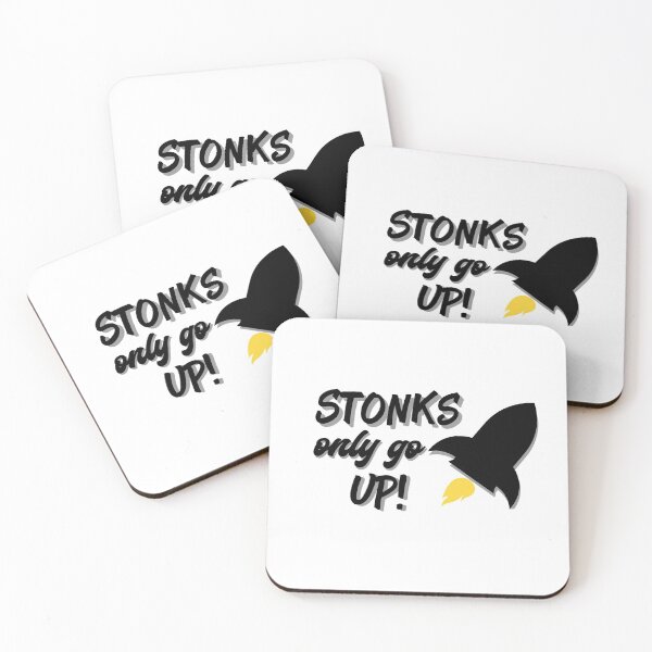 Item preview, Stonks Only Go Up: Rocket designed and sold by gsproductsgs.